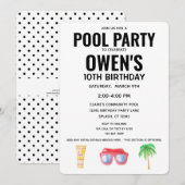 Genderneutraal geslacht van de poolpartij kaart (Voorkant / Achterkant)