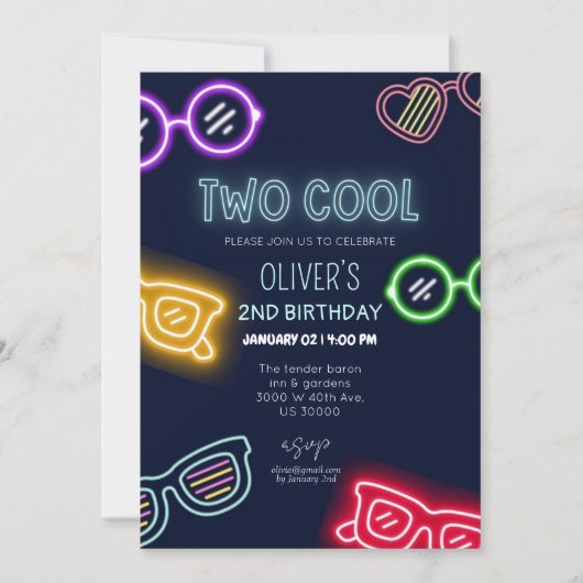 Genderneutraal grappig 2e verjaardag kaart (Voorkant)