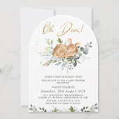 Genderneutraal groen Oh Deer Baby shower Kaart (Voorkant)