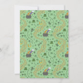 Genderneutraal groen St Patrick's Day Verjaardag v Kaart (Achterkant)
