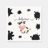 Genderneutraal Heilig Koe Baby shower Servet (Voorkant)