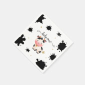 Genderneutraal Heilig Koe Baby shower Servet (Hoek)