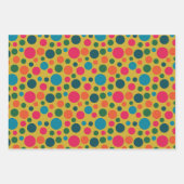 Genderneutraal helder polka dot assortiment inpakpapier vel (Voorkant 2)
