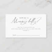 Genderneutraal "Hoe groot is Mommys Belly" Kaart Plaatskaartje (Voorkant)