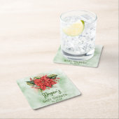 Genderneutraal Kerst Baby shower Kartonnen Onderzetters (Insitu)