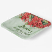 Genderneutraal Kerst Baby shower Papieren Bordje (Gebogen)