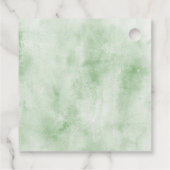 Genderneutraal kerstpuntsetië Baby shower Bedankjes Labels (Achterkant)