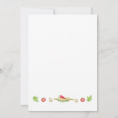 Genderneutraal Kleine Chef Baby shower Uitnodiging (Achterkant)