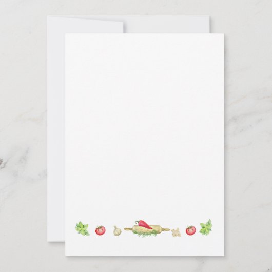 Genderneutraal Kleine Chef Baby shower Uitnodiging (Achterkant)