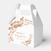 Genderneutraal Kleine Wildflower Boho Baby shower Bedankdoosjes (Achterkant)