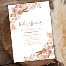 Genderneutraal Kleine Wildflower Boho Baby shower