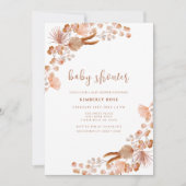 Genderneutraal Kleine Wildflower Boho Baby shower Kaart (Voorkant)