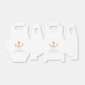 Genderneutraal konijntje Wildflower Baby shower Bedankdoosjes (Uitgevouwen)
