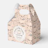 Genderneutraal lief klein pompoen Baby shower Bedankdoosjes (Voorkant Zijde)