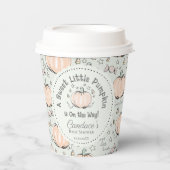 Genderneutraal lief klein pompoen Baby shower Papieren Bekers (Voorkant)