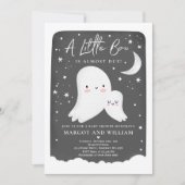Genderneutraal Little Boo Ghost-Baby shower Kaart (Voorkant)