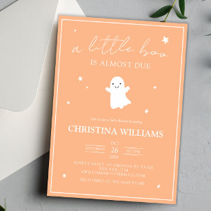 Genderneutraal Little Boo Ghost-Baby shower Kaart
