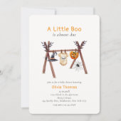 Genderneutraal Little Boo Halloween Baby shower Kaart (Voorkant)