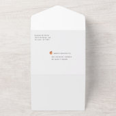 Genderneutraal Little Cutie Baby shower All In One Uitnodiging (Buitenkant)