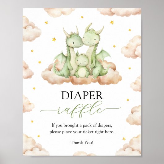 Genderneutraal Little Dragon Game Poster (Voorkant)