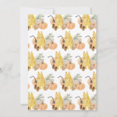 Genderneutraal Little Pumpkin-Baby shower Kaart (Achterkant)