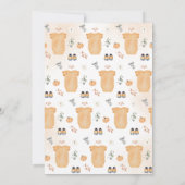 Genderneutraal Little Pumpkin-Baby shower Kaart (Achterkant)