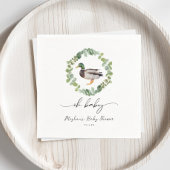 Genderneutraal Mallard Duck Baby shower Servet