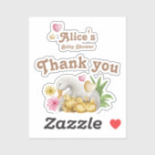 Genderneutraal mammie Baby Duck Baby shower Sticker (Vel)