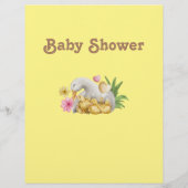 Genderneutraal mammie en Baby crème neuriery ritme Flyer (Achterkant)