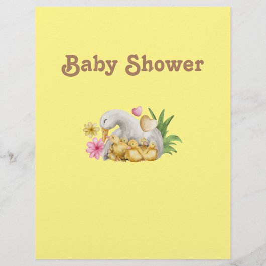 Genderneutraal mammie en Baby crème neuriery ritme Flyer (Achterkant)