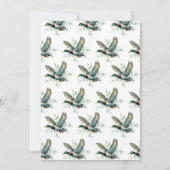 Genderneutraal minimalistisch Mallard Duck Baby sh Kaart (Achterkant)