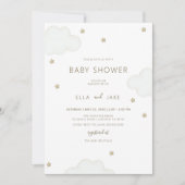 Genderneutraal minimalistisch wolkenkrabber Baby s Kaart (Voorkant)