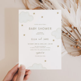 Genderneutraal minimalistisch wolkenkrabber Baby s Kaart