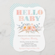 Genderneutraal Mint Baby shower