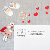 Genderneutraal Modern Baby shower Retouradres Etiket