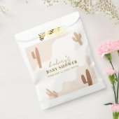 Genderneutraal Modern Boho Cactus Baby shower Bedankzakje (Gezegeld)