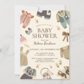 Genderneutraal Modern Elegant Boho Baby shower Kaart (Voorkant)