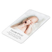 Genderneutraal Moderne minimalistische Baby foto g Magneet (Linkerzijde)