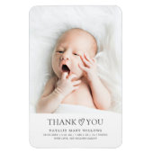 Genderneutraal Moderne minimalistische Baby foto g Magneet (Verticaal)