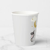 Genderneutraal Moon Star Cloud Baby shower Papieren Bekers (Rechts)