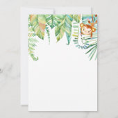 Genderneutraal Oerwoud Baby shower Kaart (Achterkant)