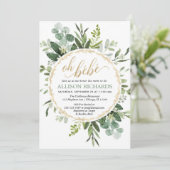 Genderneutraal Oh bebe French Paris baby shower Kaart (Staand voorkant)