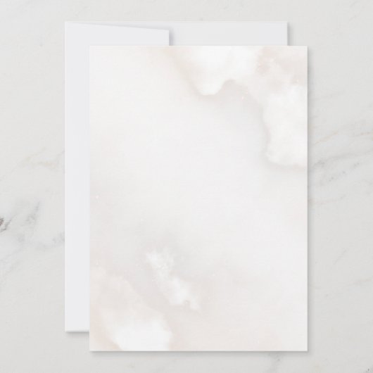 Genderneutraal op Cloud Nine Baby shower Kaart (Achterkant)