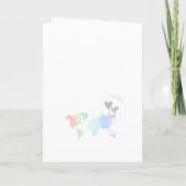 Genderneutraal paspoort Wereldkaart Baby shower (Achterkant)