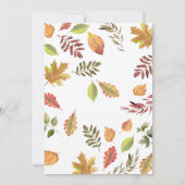 Genderneutraal pompoen Baby shower Kaart (Achterkant)