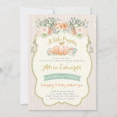 Genderneutraal pompoenonderzoek Baby shower Kaart (Voorkant)