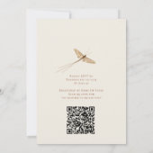 Genderneutraal QR Code Liefde Bug Baby shower Kaart (Achterkant)