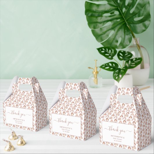 Genderneutraal regenboogBaby shower Bedankdoosjes (Meervoudige)