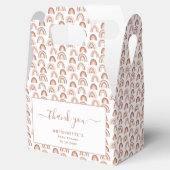 Genderneutraal regenboogBaby shower Bedankdoosjes (Geopend)