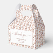 Genderneutraal regenboogBaby shower Bedankdoosjes (Voorkant Zijde)